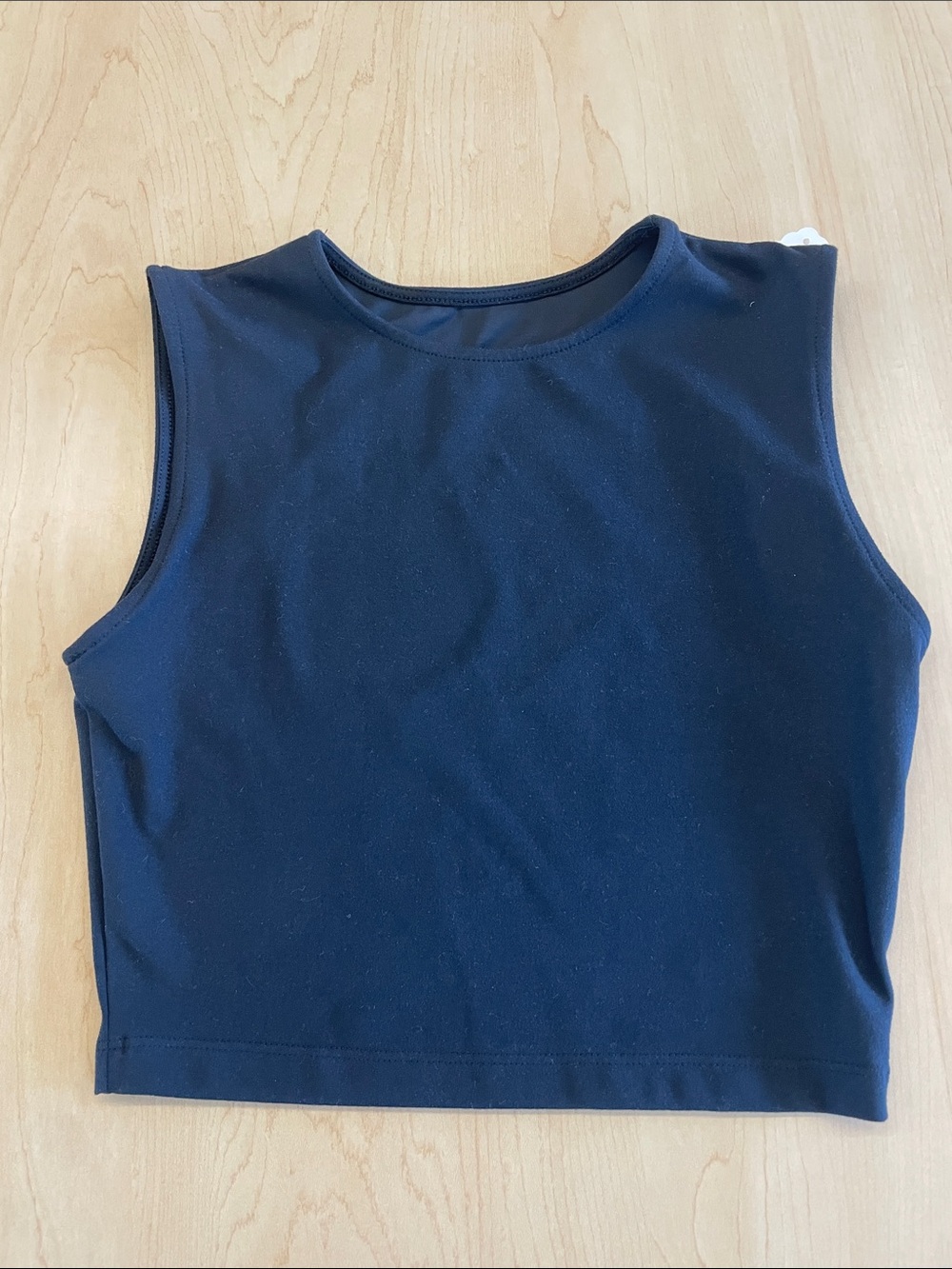 JOAH BROWN Black Sleeveless Crop Top